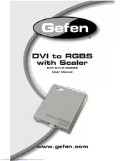 Gefen EXT-DVI-2-RGBS DVI zu RGBS YPbPr YUV Scaler 