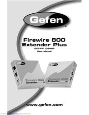 Gefen Firewire 800 Extender Plus EXT-FW-1394BP User Manual