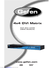 Gefen EXT-DVI-444N User Manual