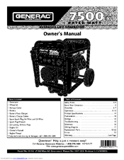 Generac Power Systems 1019-3 Owner's Manual