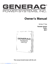 Generac Power Systems 9227-2 Owner's Manual