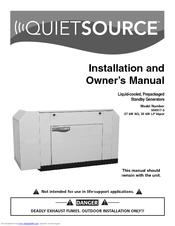 Generac Power Systems Quietsource 004917-3 Owner's Manual