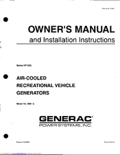 Generac Power Systems 0661-5 Installation And Owner's Manual