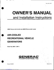 Generac Power Systems Impact-34 Plus Installation And Owner's Manual