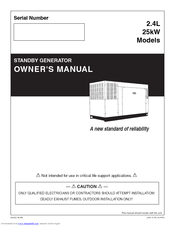 Generac Power Systems 2.4L Owner's Manual