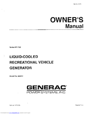 Generac Power Systems NP-75D Series Owner's Manual