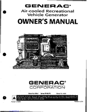 Generac Power Systems Air-cooled Recreational Vehicle Generator 9734-3 Owner's Manual