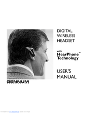 GENNUM DIGITAL WIRELESS HEADSET User Manual