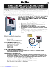 GenTran 3026 Installation And Operating Instructions Manual