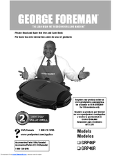 George Foreman GRP46R Use And Care Book Manual