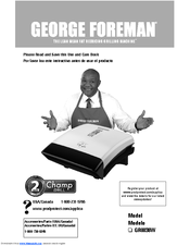 George Foreman GR0038W Champ Use And Care Manual