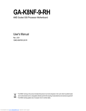 Gigabyte GA-K8NF-9-RH User Manual