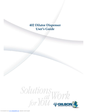 Gilson 402 User Manual