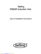 Belling PBI60R User & Installation Instructions Manual