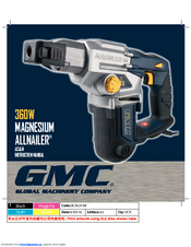 GMC 360W MAGNESIUM ALLNAILER ACALN Instruction Manual