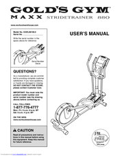 Gold's Gym MAXX STRIDETRAINER 880 User Manual