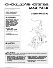 Gold's Gym GGMC0724.0 User Manual