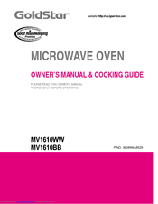 Goldstar MV1610BB Owner's Manual & Cooking Manual
