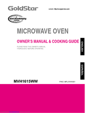 Goldstar MVH1615WW Owner's Manual & Cooking Manual
