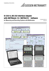 Gossen MetraWatt SI 232-II Operating Instructions Manual