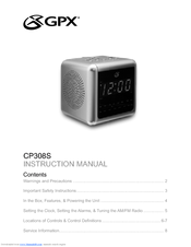 Gpx CP308S Instruction Manual
