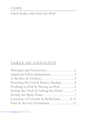 GPX CI189B User Manual