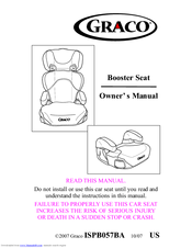 Graco 1748610 - No Back Turbo Booster Owner's Manual