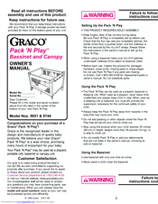 Graco Pack 'N Play 9744 Owner's Manual
