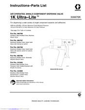 Graco 1K Ultra-Lite 243666 Instructions-Parts List Manual
