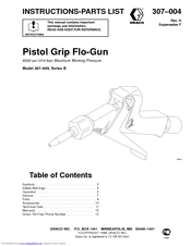Graco 207-945 Instructions-Parts List Manual