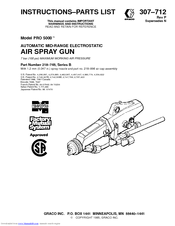 Graco 307-712 Instructions-Parts List Manual