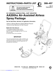 Graco AA200hs Instructions-Parts List Manual