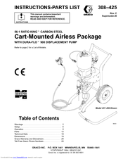Graco 308-425 Instructions-Parts List Manual