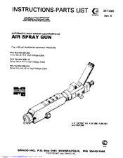 Graco 907-292 Instructions-Parts List Manual