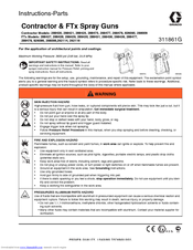 Graco Contractor 288009 Instructions And Parts List