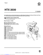 Graco TexSpray HTX 2030 Repair Manual
