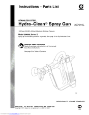 Graco Hydra-Clean D Series Instructions Manual