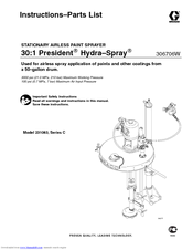 Graco President Hydra-Spray C Series Instructions Manual