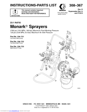 Graco Monark 308-367 Instructions Manual