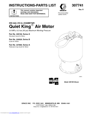Graco Quiet King 235525 Instructions-Parts List Manual
