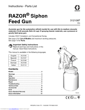Graco RAZOR 288595 Instructions-Parts List Manual