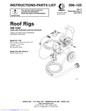 Graco Roof Rigs 224483 Instructions-Parts List Manual