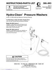 Graco Hydra-Clean 306-993 Instructions-Parts List Manual