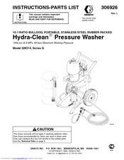 Graco Hydra-Clean Series G Instructions-Parts List Manual
