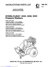 Graco Hydra-Clean 800-701 Instructions-Parts List Manual