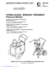 Graco Hydra-Clean President Instructions-Parts List Manual