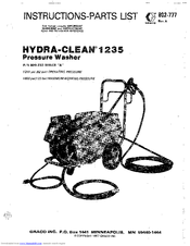Graco Hydra-Clean 800-233 Instructions-Parts List Manual