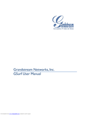 Grandstream Networks Security Camera User Manual