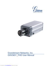 Grandstream Networks GXV3651_FHD User Manual