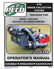 Peco 12031303 Operator's Manual